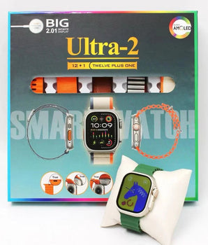 Ultra-2(12+1) Watch With Earpods Second Generation And 10 Different Straps